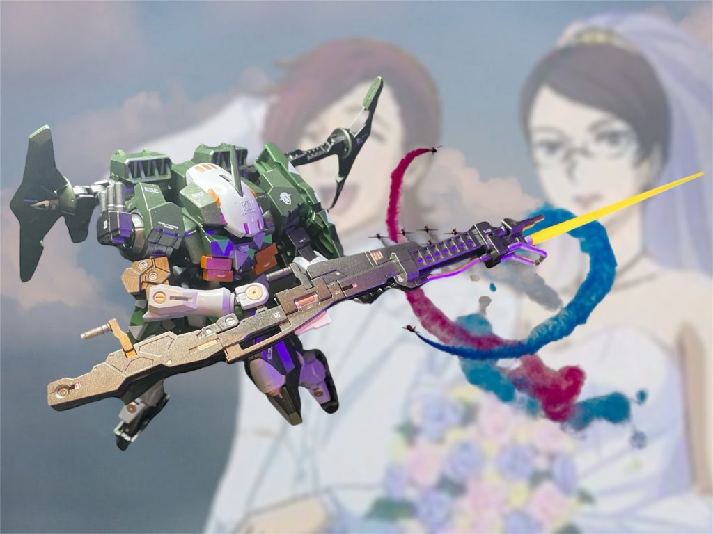 「あのジンクス、、、は、早い!スペック上ではあり得ない数値が出ている!?ブレイヴにも迫る勢いだ!!」猛烈な追い上げを見せるストライカージンクスは、ビリー・カタギリ開発主任が見守る管制室で、本来なら主役になるであろう新型機すら霞む注目を集めていた。その様子を感心したかのようにグラハム隊長は叫ぶ。 「あれこそ、まさしく“愛”!愛の成せる業だ❗️」