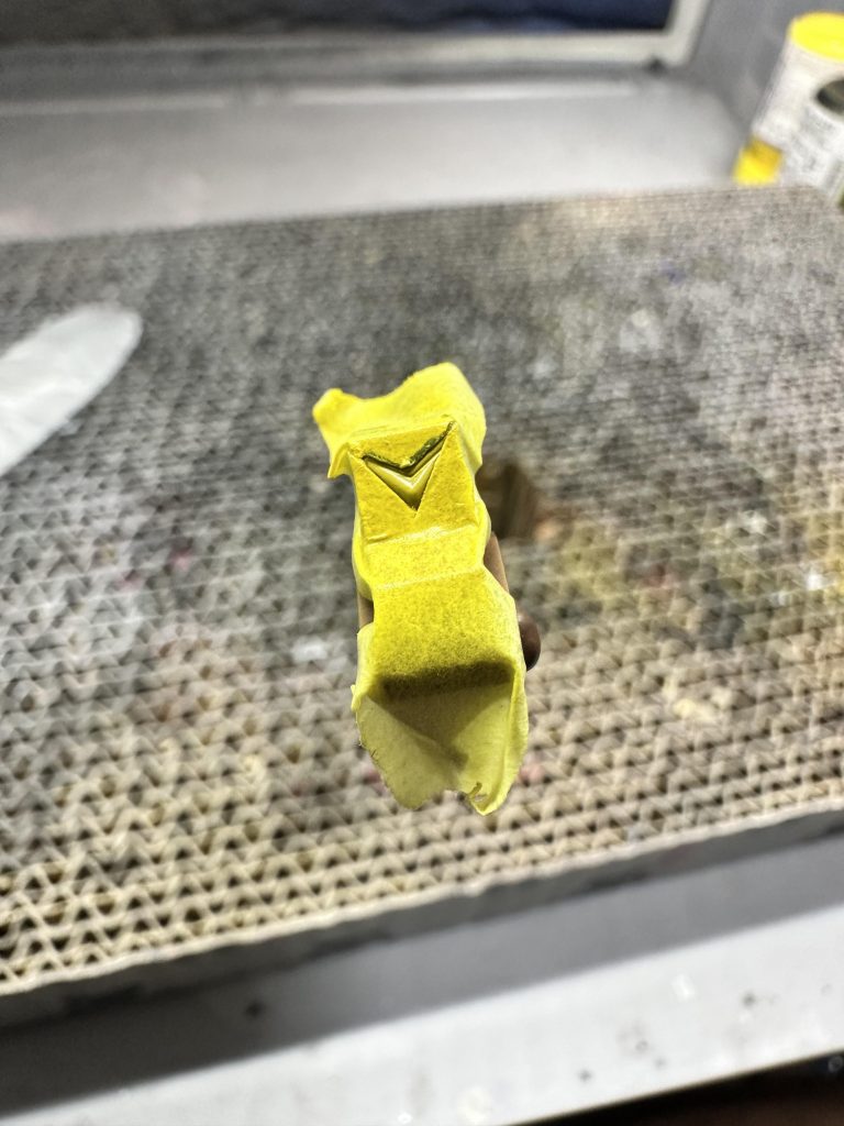 塗装マスキング位置がここと