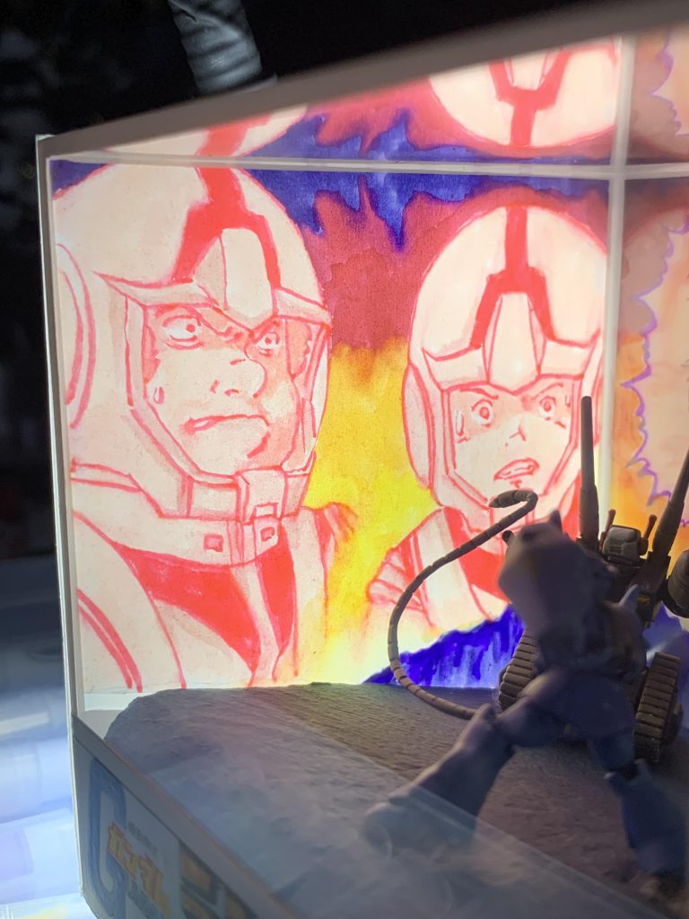 絵は呉竹のクリーンカラーという筆ペンで着色してます。