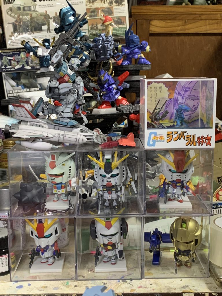 90クリアキューブは複数を並べて置けるので、他の情景模型シリーズもミニチュア化したいですね〜。