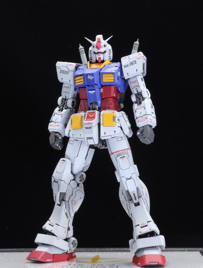 デカールはRG1.0とハイキューさんのデカールを組み合わせてます（ほとんどハイキューさんですが）