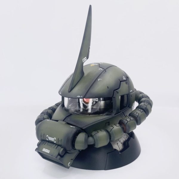 EXCEED MODEL ザクヘッド　量産機カラー　② 現地改修　塗装完成品 EXCEED MODEL ザクヘッド 量産機カラー ② 現地改修 塗装完成品