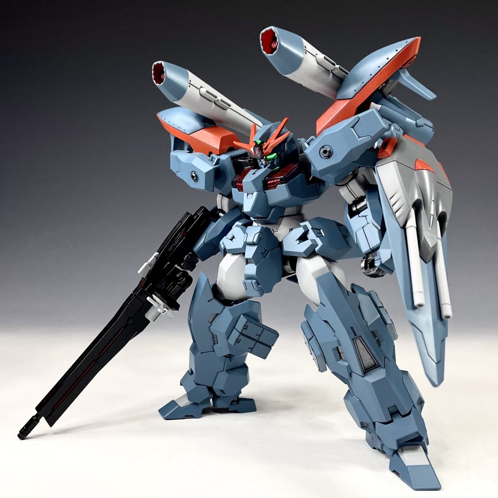 基本塗装完了時。メインカラーにはタミヤ缶のインターミディエイトブルーを使用。