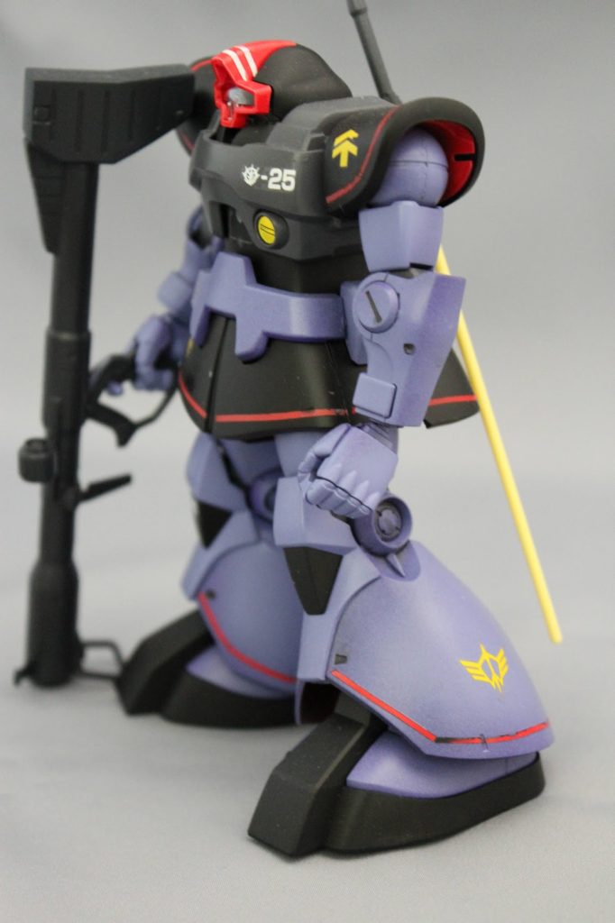 ガイア機です。機体番号は06Rの頃と変わっているんですね。本当はランバ・ラル隊に届く予定だったらしいですが、マさんが渡さなかったらしい。(でもTV版では最初から黒い三連星に用意されていたような気がするけどなー)諸説あるようですね。