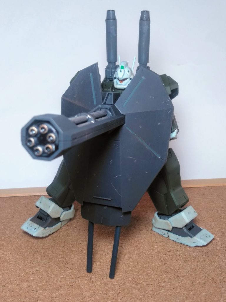 武装が寂しいので今回も蛇足作業を🐍👣境界戦機のアレでイキます 😃✨✨このシリーズは1/144にはオーバースケールなのですがソコが｢UP主｣には堪らない 🤤💦🌊🏄💦