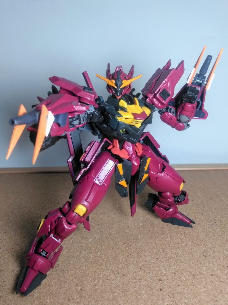 コンナ感じに異世界転生完了です 😘『 ガンダム ヴァサーゴ 』と云えば 赤い! 🤩イタイ❌→鋭角的なデザイン!! 😖パイロットの『シャギア兄』がキザったらしい (´д`|||)  (兄弟揃ってかな)ヤる事ナす事 ヘタレ❌→イイ結果に結びつかない  ((ノ∀`)・゚・。 アヒャヒャヒャヒャ こんな処ですかね 🤔 『クロー ビーム砲 × 2 』『ストライク クロー』のクローユニットに付属するビーム砲と成ります 😃