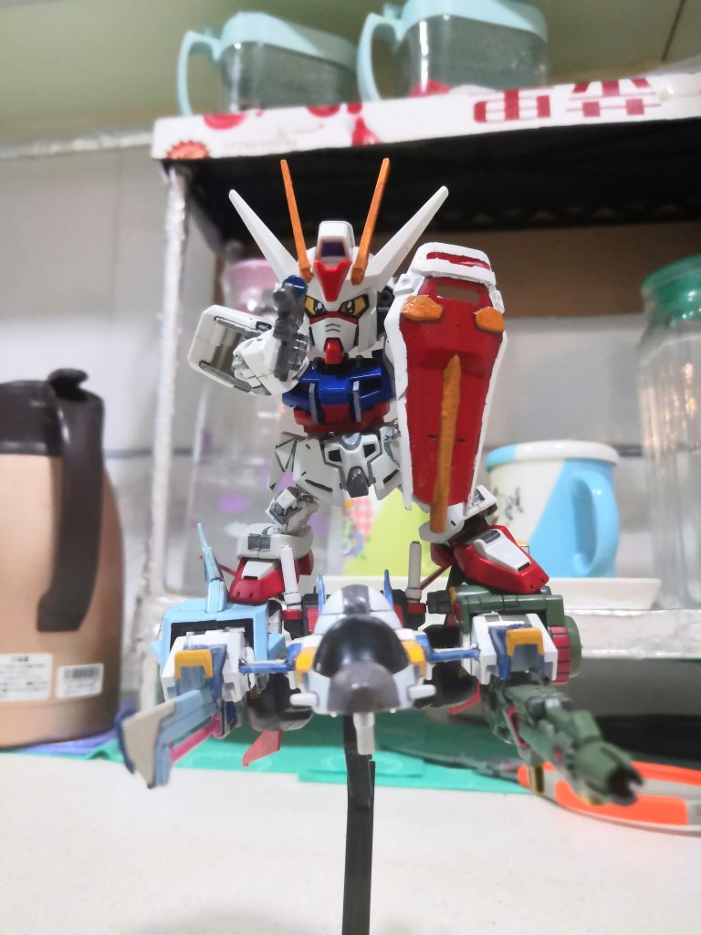 BB戦士 スーパーストライクガンダム–2枚目/制作者：LUNLUN（邪道可動）