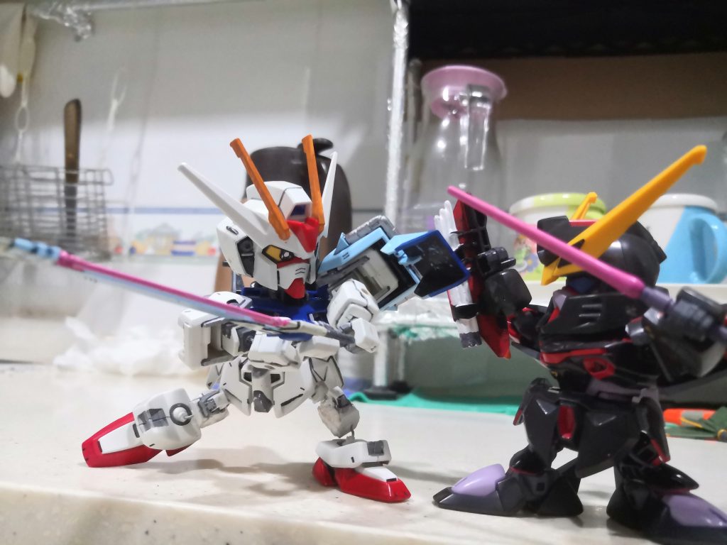 BB戦士 スーパーストライクガンダム–2枚目/制作者：LUNLUN（邪道可動）