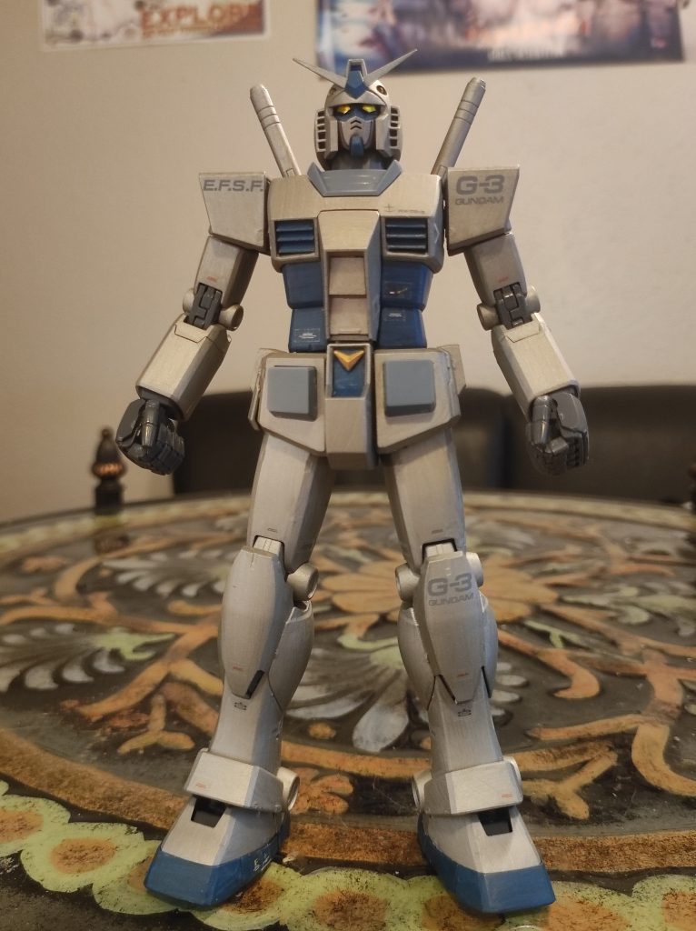 キットはMG 2.0のG3です。そのデザインはアニメのプロポーションを忠実に再現しました。