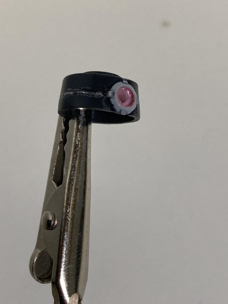 加工後の頭部。多分1番苦戦した所です💦筋彫りも真っ直ぐいかず、少しズレてしまったのも反省点です。