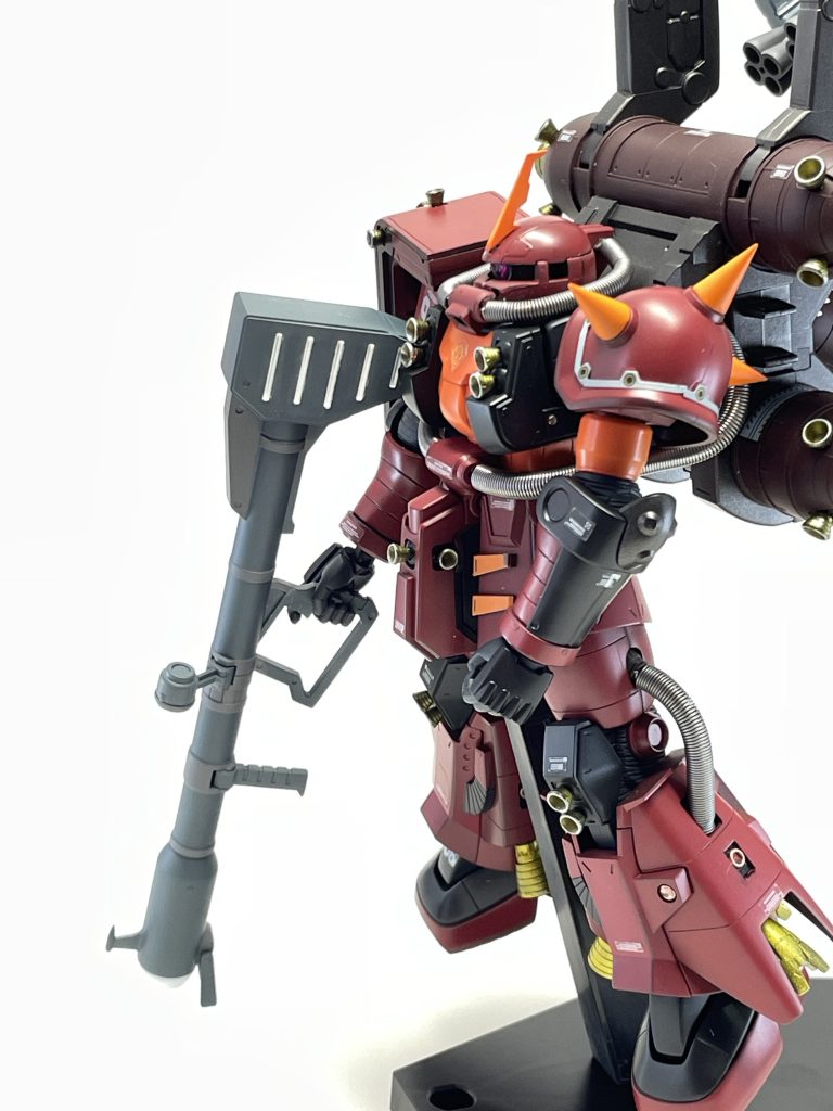 今回、動力パイプはウェーブのスプリングに変更しています。中にアルミ線を入れてクセが付くようにしていますが、接続部辺りまでしっかり入ってなかったのか、ビヨーンとなってしまって、ここは中に入れる線の太さ等、今後に向けて要改善と言った感じでした。