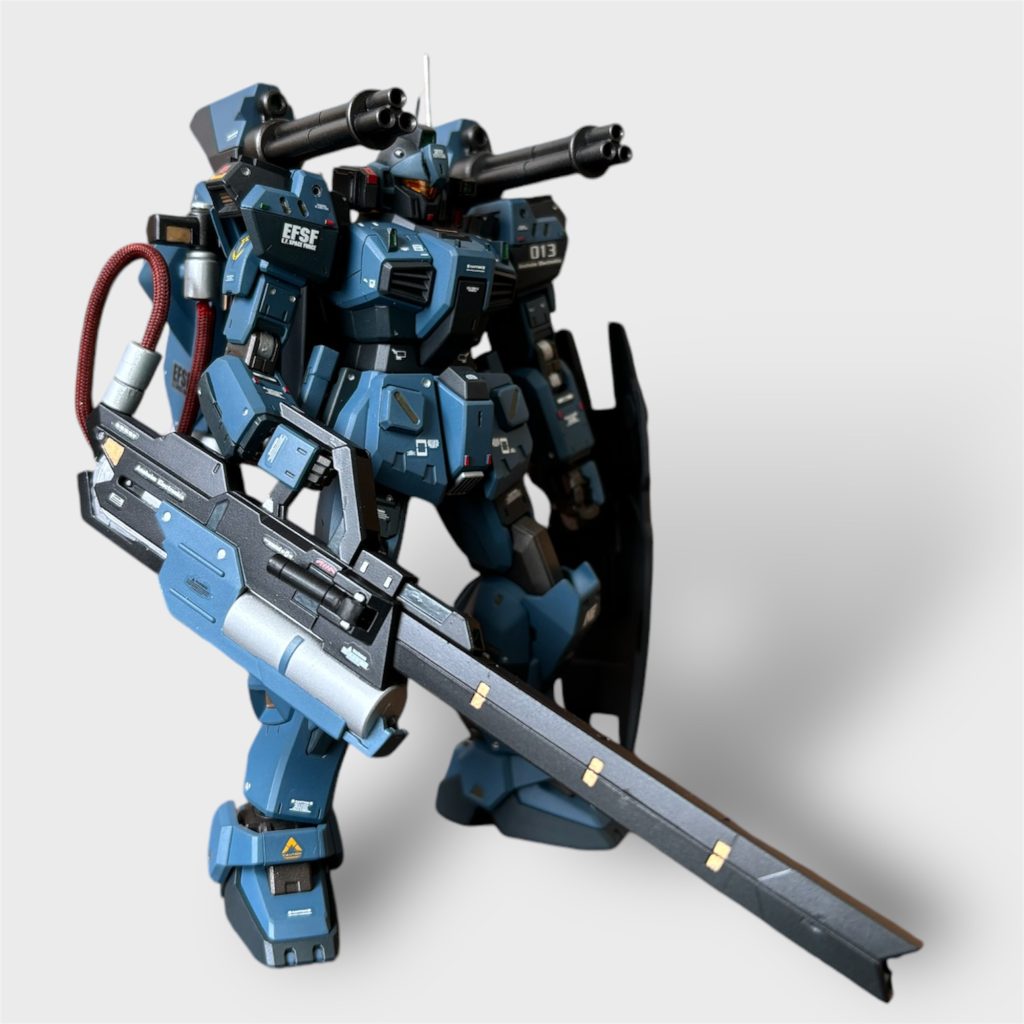 オプションパーツセット、大型レールガンを塗り分け頑張りました！！