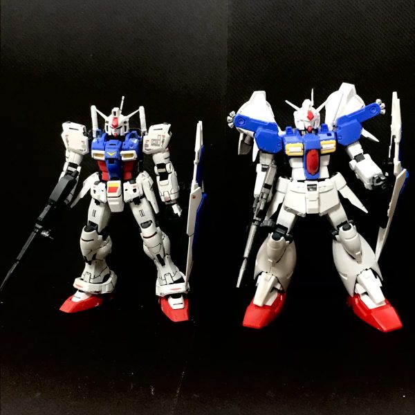 素組み RG GP01と比較　フルバーニアンはデカイ！ガンダムデカールＤＸ 01 機動戦士ガンダム 地球連邦軍MS・ジオン軍MS用も準備（1枚目）