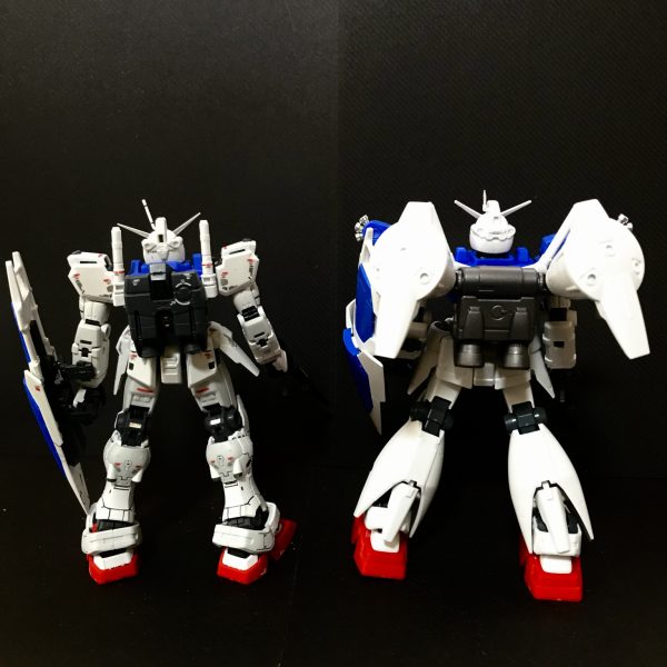 素組み RG GP01と比較　フルバーニアンはデカイ！ガンダムデカールＤＸ 01 機動戦士ガンダム 地球連邦軍MS・ジオン軍MS用も準備（3枚目）