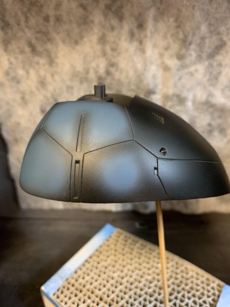 黒立ち上げグラデーション塗装