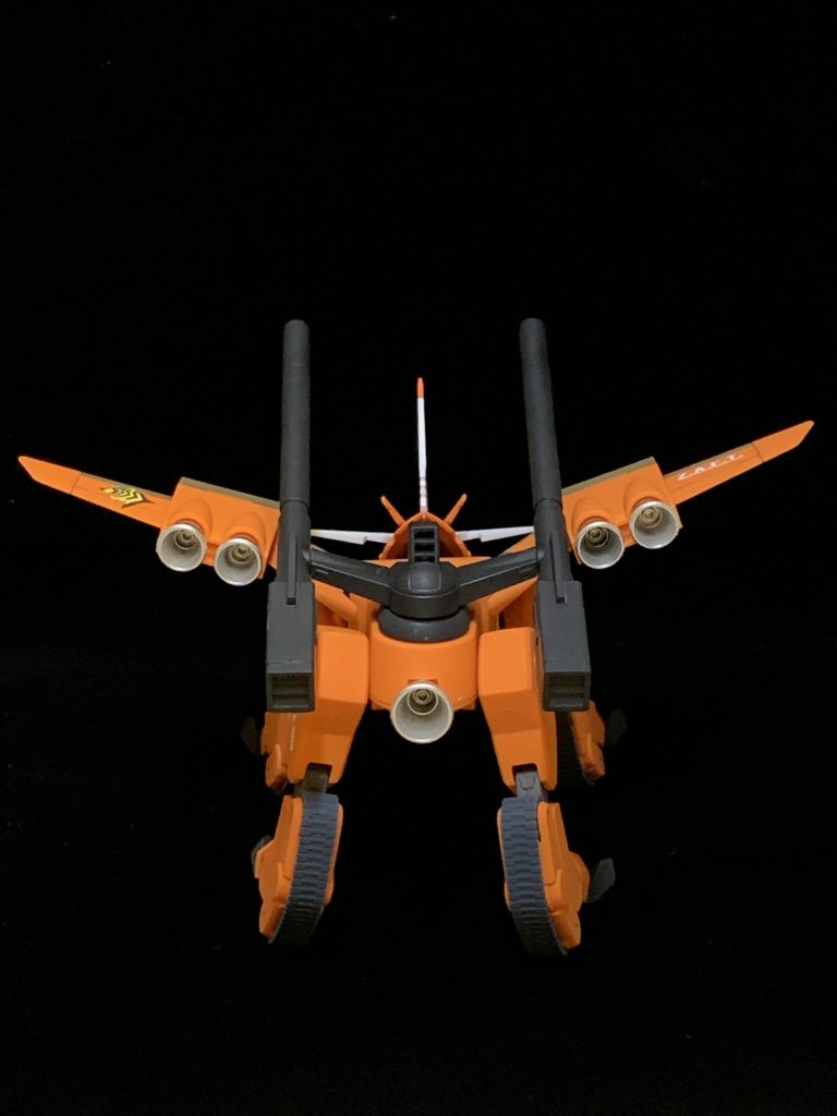 バーニアノズルはシルバーで塗装しました。以下、簡単にポージングです。