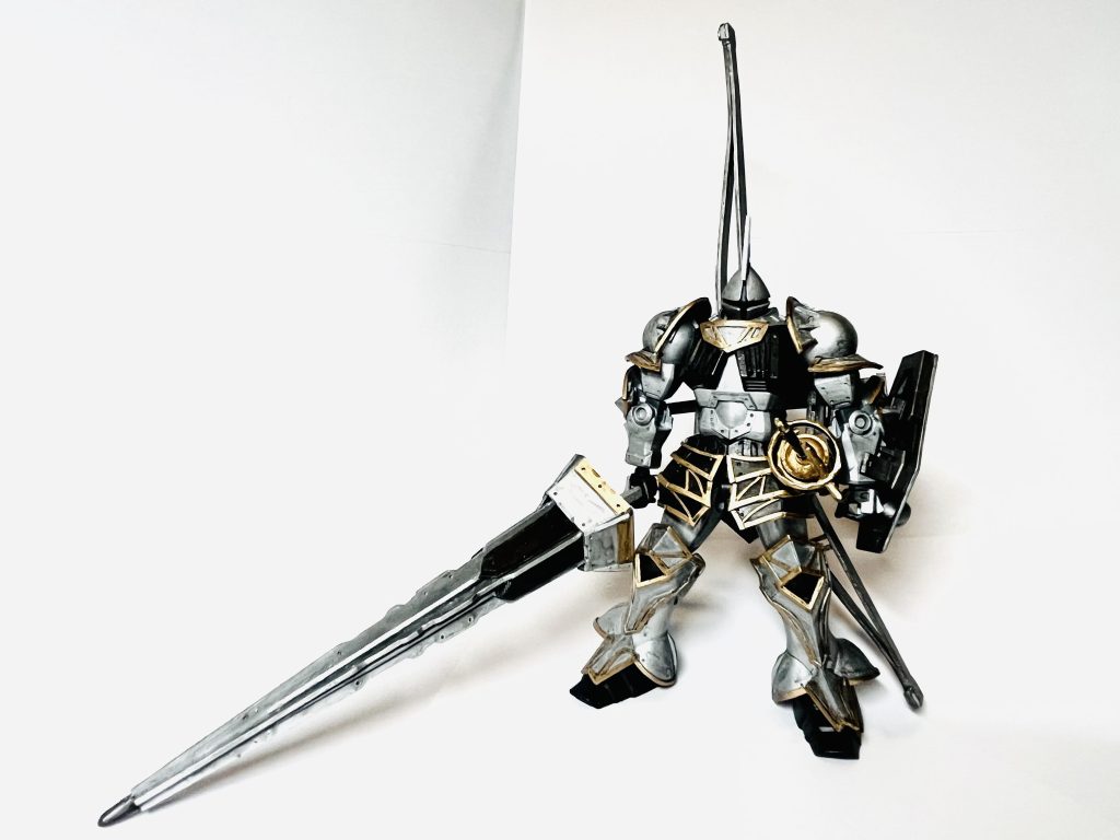 ランス、背中のアローもプラ板で自作です。