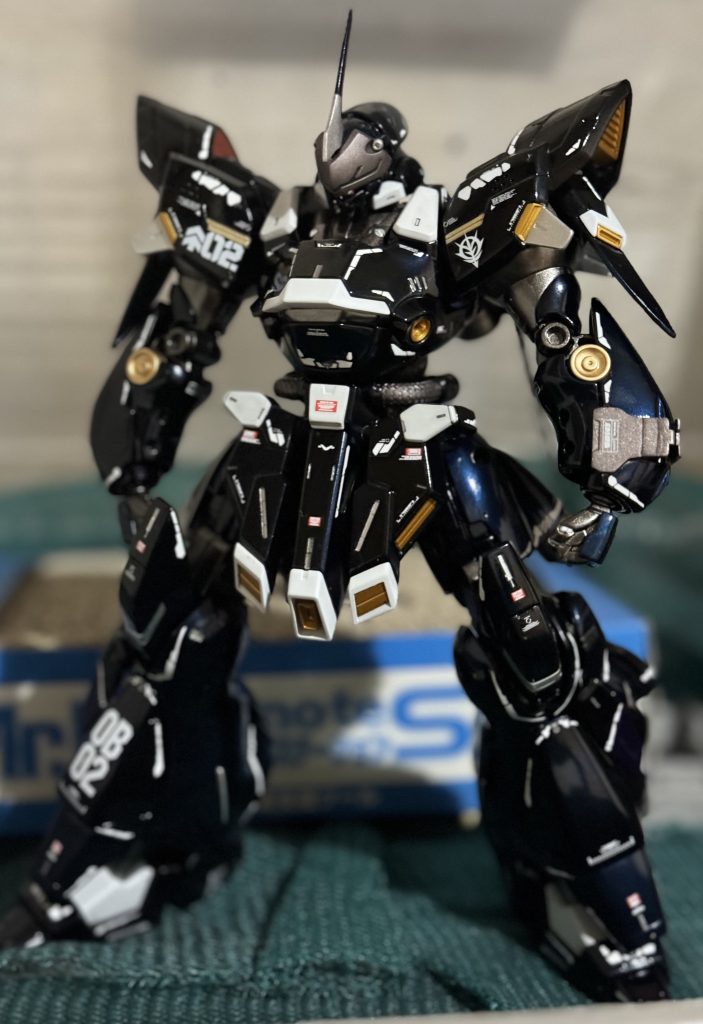 付属の水転写に加え、かなりデカールを貼り散らかしてます。