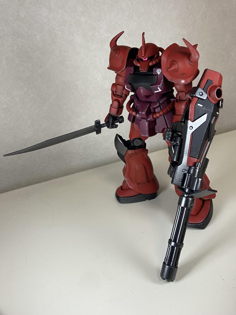 やっぱりグフカスはガトリングシールド🛡️金属感が出ました✨