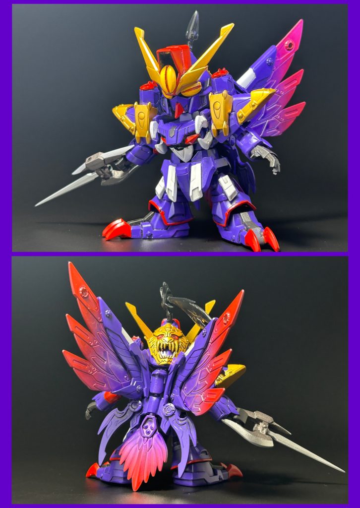 侵食・第一段階[四凶]の魂と宿主の相性が良い場合、宿主の肉体を徐々に[侵食]する事で[四凶]本来の姿に近づいていく。第一段階は、[窮奇]の呪力が翼のような形で体外に漏れ出している状態となる。逆に相性が悪い場合、[四凶]の呪力に肉体が耐え切れず朽ち果ててしまう。そのため、彼らにとって相性の良い宿主は貴重な存在となる。 ザンスパインといえばやはり3つのミノフスキードライブユニット(以下MDU)！ということで、粒子の漏れを別パーツで再現してみました。そしてこのMDUにはまだ秘密が…⁉︎次回を待t(まだ早いまだ早い)