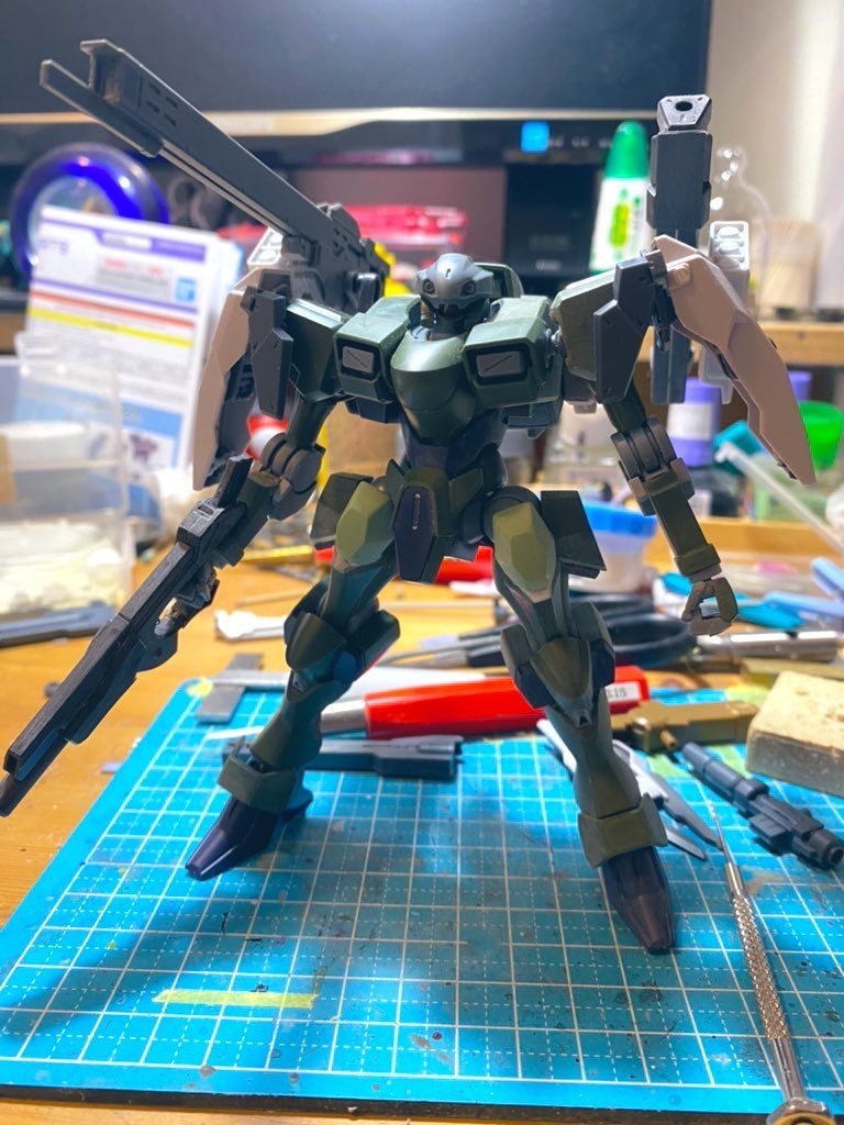 太腿の改造とアーマー接続テスト