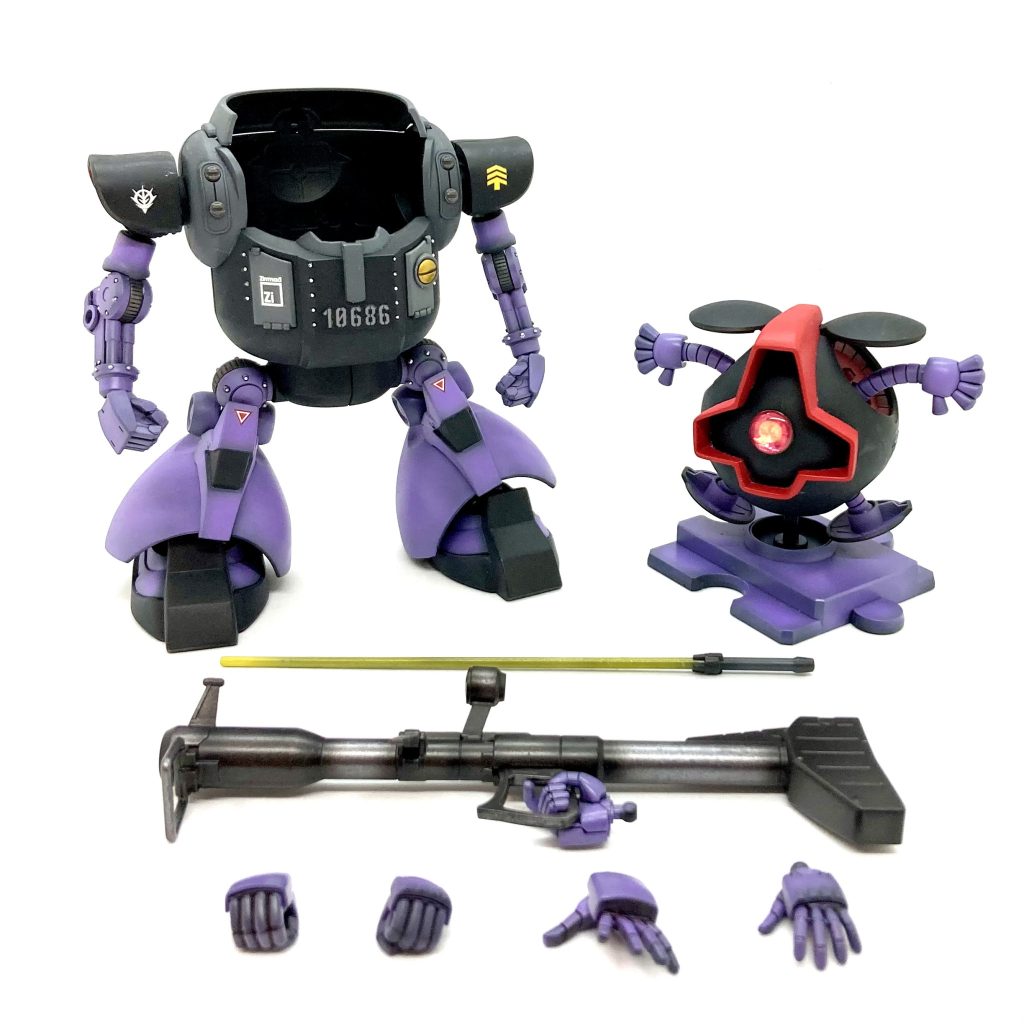 パーツ構成はこんな感じ。さて!次は… ゲルググ? グフ? それともV作戦😆まずはモビルハロのキットを探さねば😑