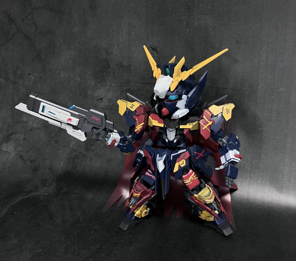 顔が隠れて寂しいので、おまけでバイザーアウト時のパーツも作りました。