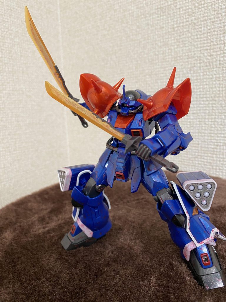 ちょっと返り血っぽくなってしまった気もしますが。。。ブルー1号機とは変化をつけられたので満足です笑