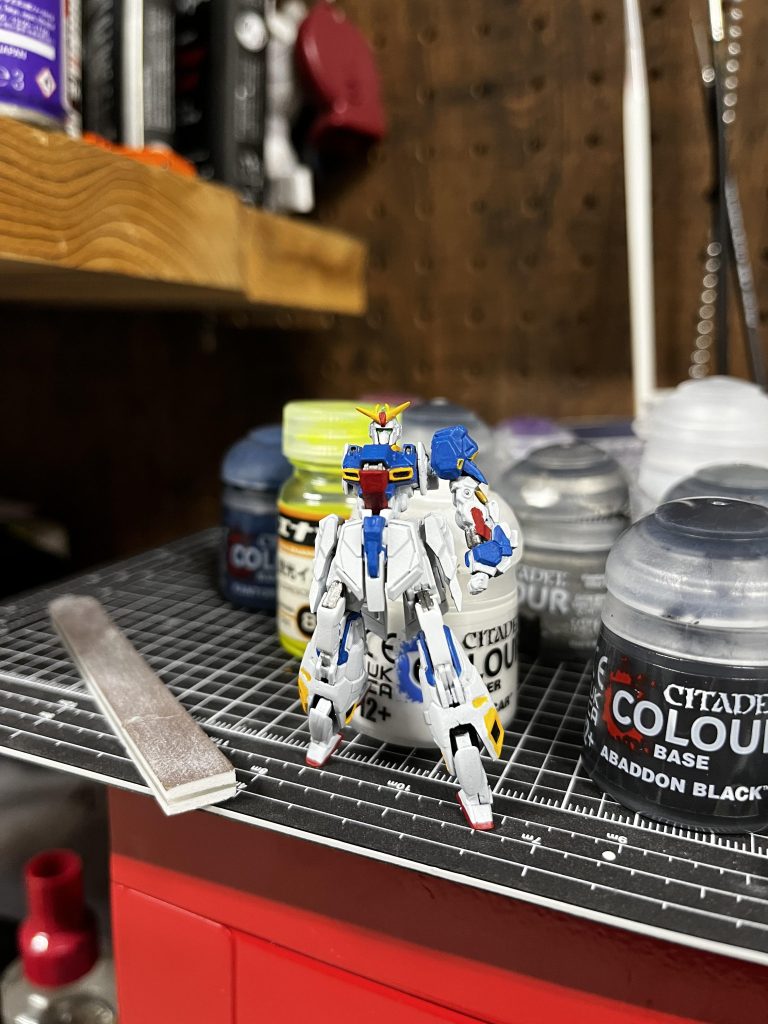 色がつくにつれて段々とΖガンダムになるのは楽しかったです😁