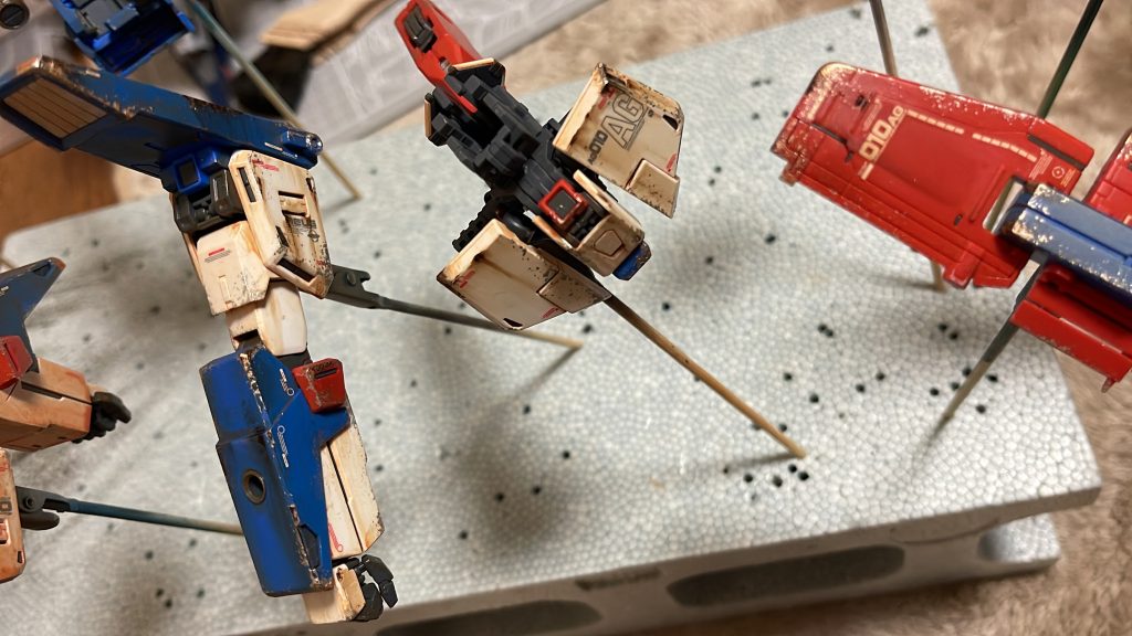 そして初ウェザリングカラー！これ乾きにくいし乾いても手に付くのね😭