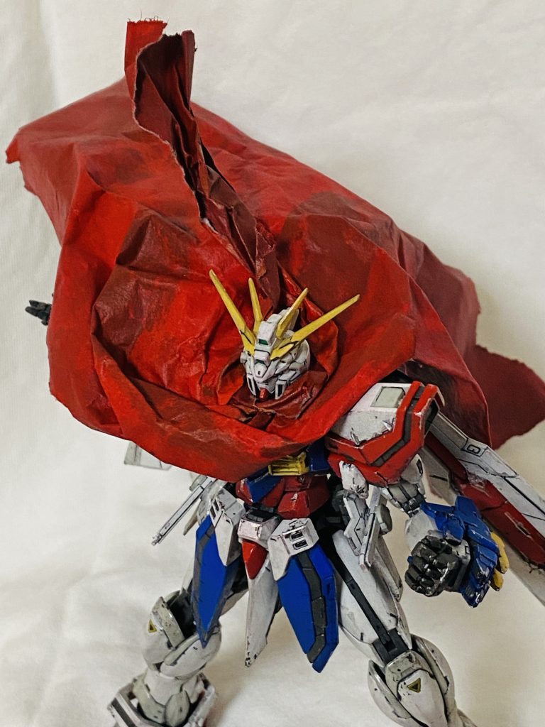 首のマフラーはハチマキのイメージです。