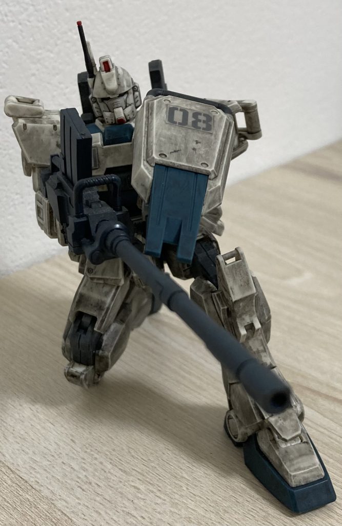 3次元での戦いで見せた180mmキャノン構え