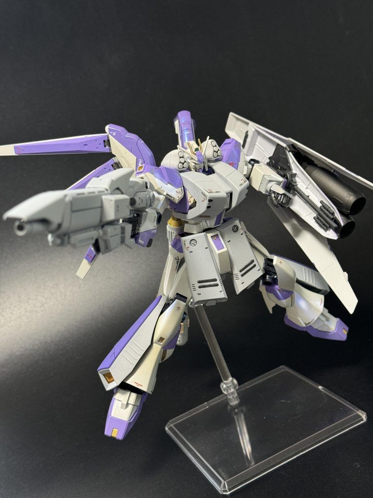 ハイパーメガライフルをいじってハイパーメガバズーカランチャーのような長大武器みたいにしようと思いましたが、断念。中途半端な物が出来てしまいました。