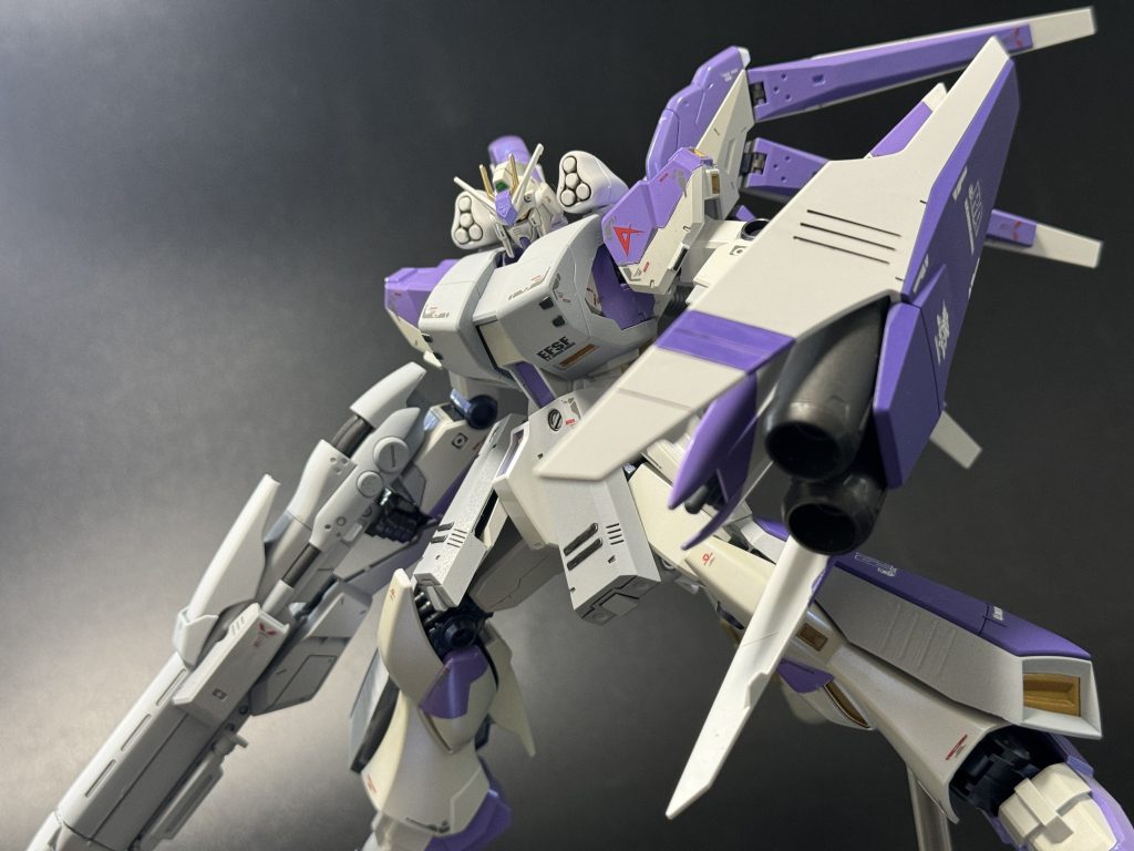 HWSは本体より暗い色で塗ってみました。同じ紫系にしないほうがメリハリあったなーと出来てから思いました笑