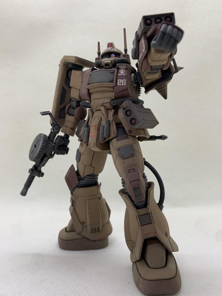 ウォッシング、ピンウォッシュ、チッピング、グランドワーク、ドライブラシ等…結構汚したつもりなんですがもっとしてもよかったかなと。