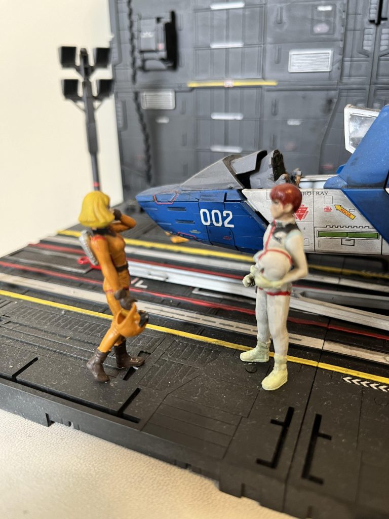 1/35コアファイター格納庫風ジオラマ(過去作品)–3枚目/制作者：たかくん