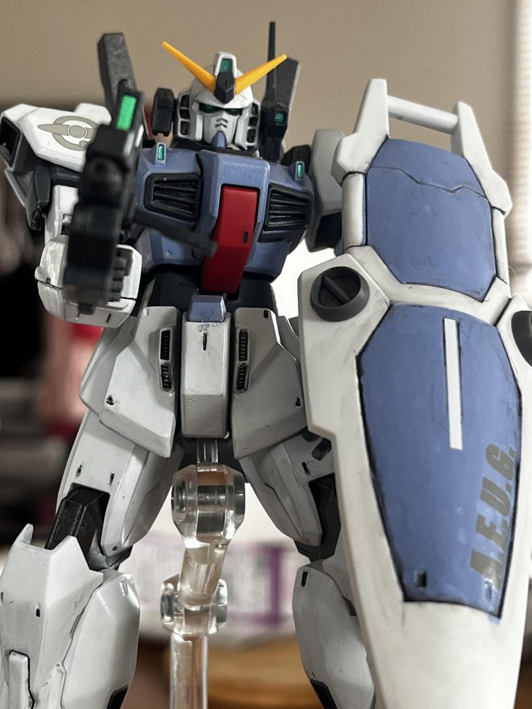 アニメ版トワイライトアクシズのトリスタンみたいに。出来はイマイチでしたが、ガンダムに上から照準を向けられると怖い、という気づきを得た作品でしたね。