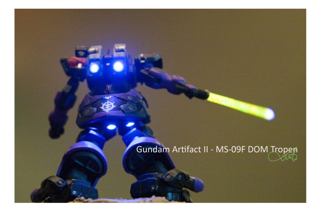 Gundam Artifact II - MS-09F DOM Tropen ミニチュアモデル電動改造–2枚目/制作者：kwluk717