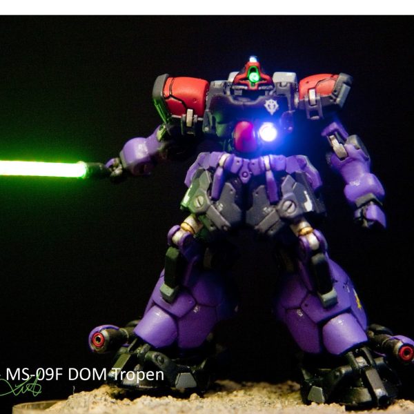 Gundam Artifact II – MS-09F DOM Tropen ミニチュアモデル電動改造