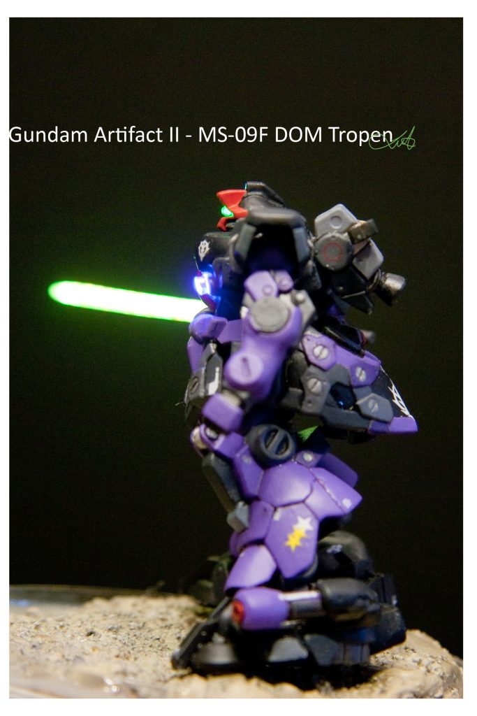 Gundam Artifact II - MS-09F DOM Tropen ミニチュアモデル電動改造–6枚目/制作者：kwluk717