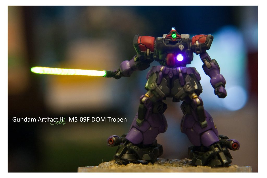 Gundam Artifact II - MS-09F DOM Tropen ミニチュアモデル電動改造–3枚目/制作者：kwluk717