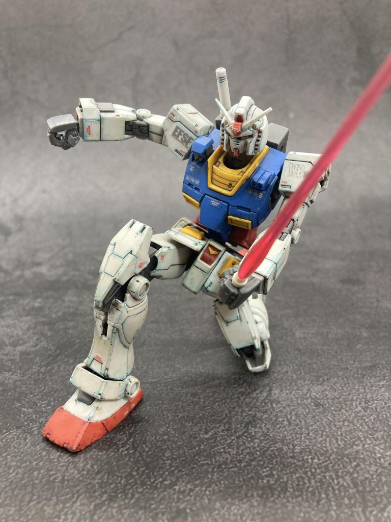 【無塗装】オリジンガンダム–3枚目/制作者：筆塗りおじさん