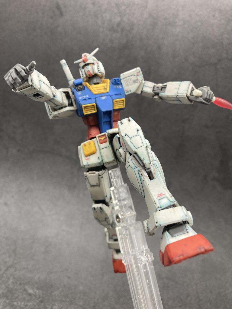 【無塗装】オリジンガンダム–4枚目/制作者：筆塗りおじさん