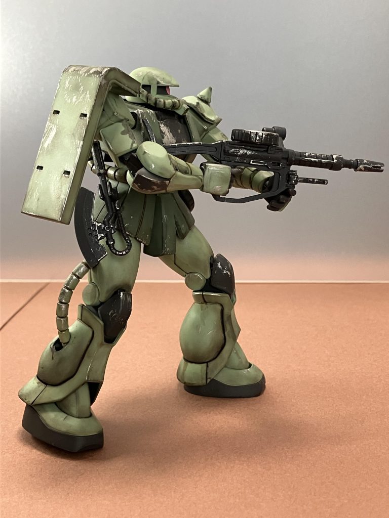 個人的に好きなショットです。入れすぎたドライブラシが気になります（笑）