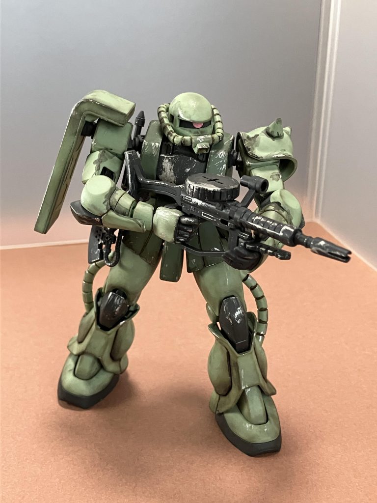 こっちも入れすぎたドライブラシが気になります。まだまだ、勉強が必要です。