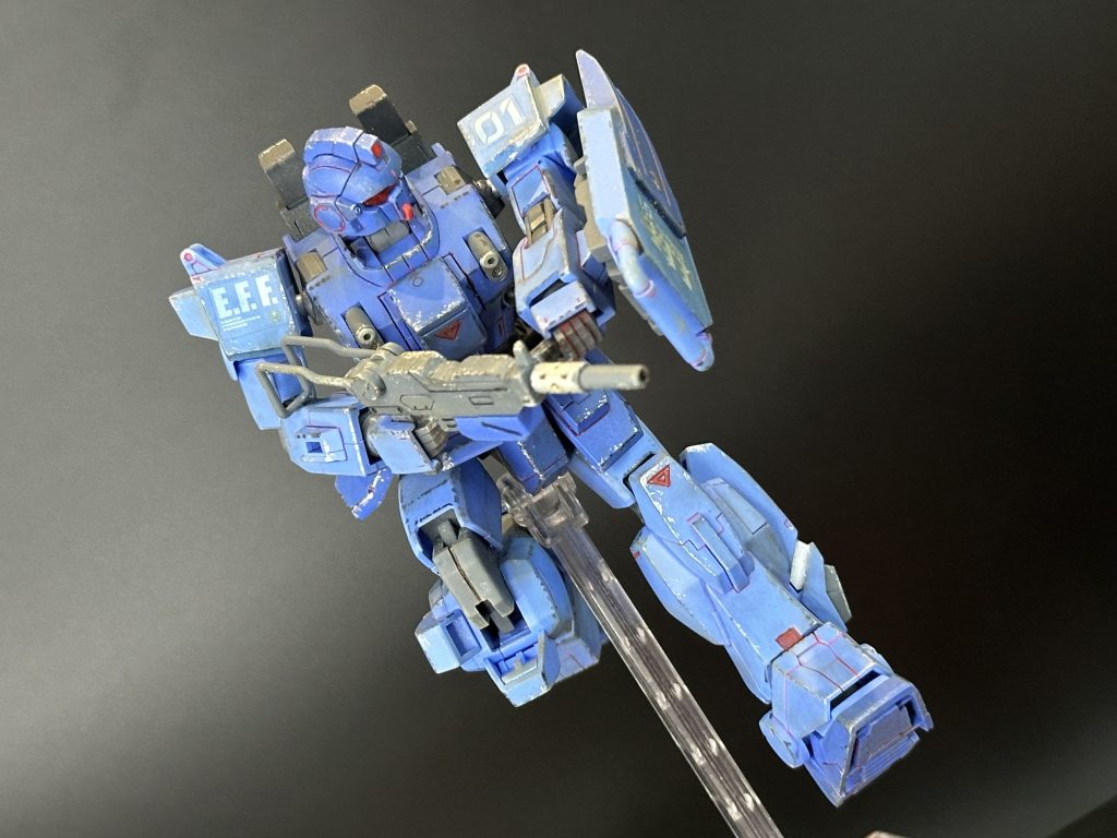 【HG】RX-79BD-1 ブルーディスティニー1号機【簡単フィニッシュ　ウェザリング】–4枚目/制作者：O846