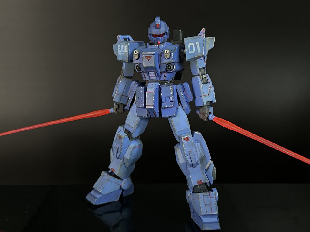 【HG】RX-79BD-1 ブルーディスティニー1号機【簡単フィニッシュ　ウェザリング】–3枚目/制作者：O846