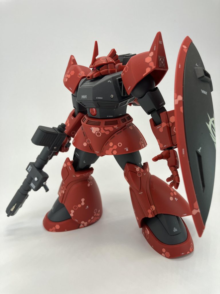 思い描いたとおりに仕上がって真紅の稲妻をヘックス迷彩で再現出来たようなんですが、紅いために桜吹雪みたいな印象🌸なんか’🍵和テイスト’が滲み出てきたので、表記上はJ.雷電専用機ということでヨロシクお願いします🥳