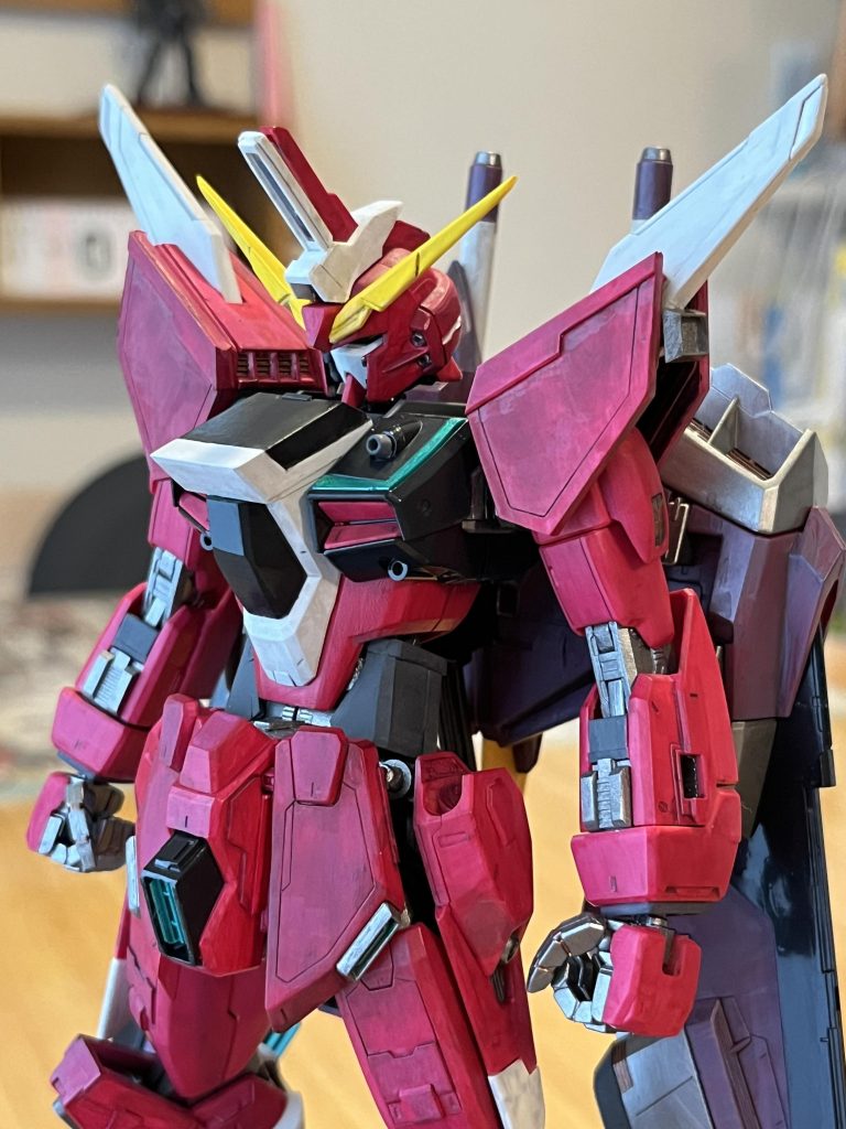 面によって明暗を変えて、塗りました塗装後、ウォッシングを施しました