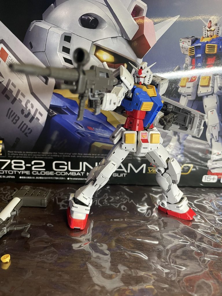 RG ガンダム Ver2.0 素組み–5枚目/制作者：KazuMafuyu